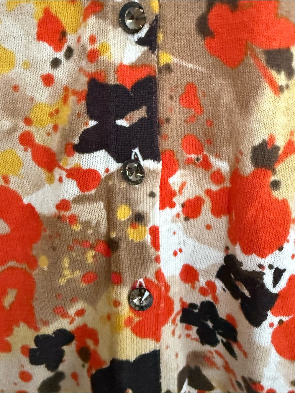 Relativity Multicolor Floral Button-Down Cardigan - Picture 2 of 6